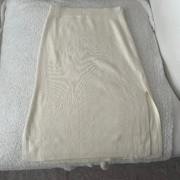 AYR The Curator Ribbed Knit Skirt Size Medium - Picture 4 of 5